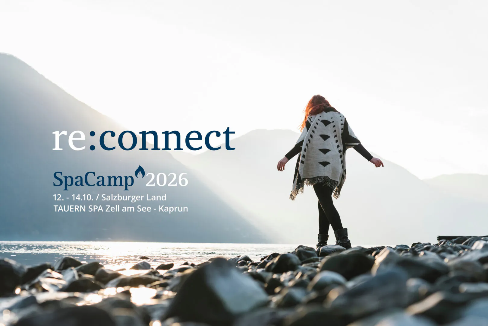 re:connect – Motto & Keyvisual des SpaCamp 2026. Foto: Simone Becchetti/Stocksy – stock.adobe.com