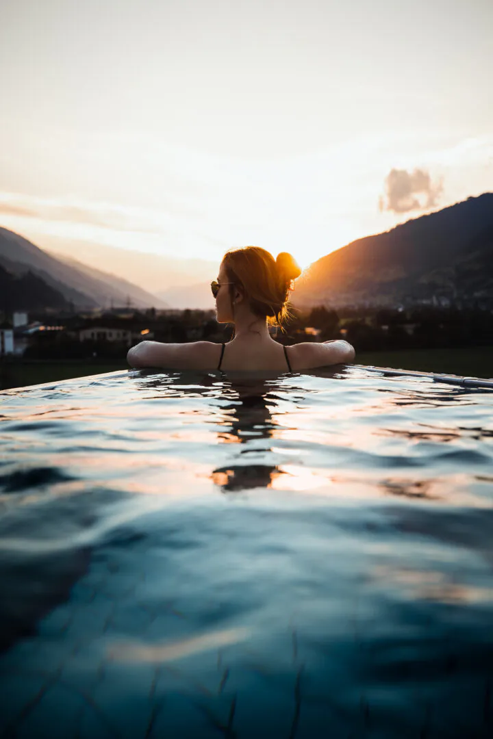 TAUERN SPA - Blick vom Panoramapool. Foto: TAUERN SPA Zell am See – Kaprun